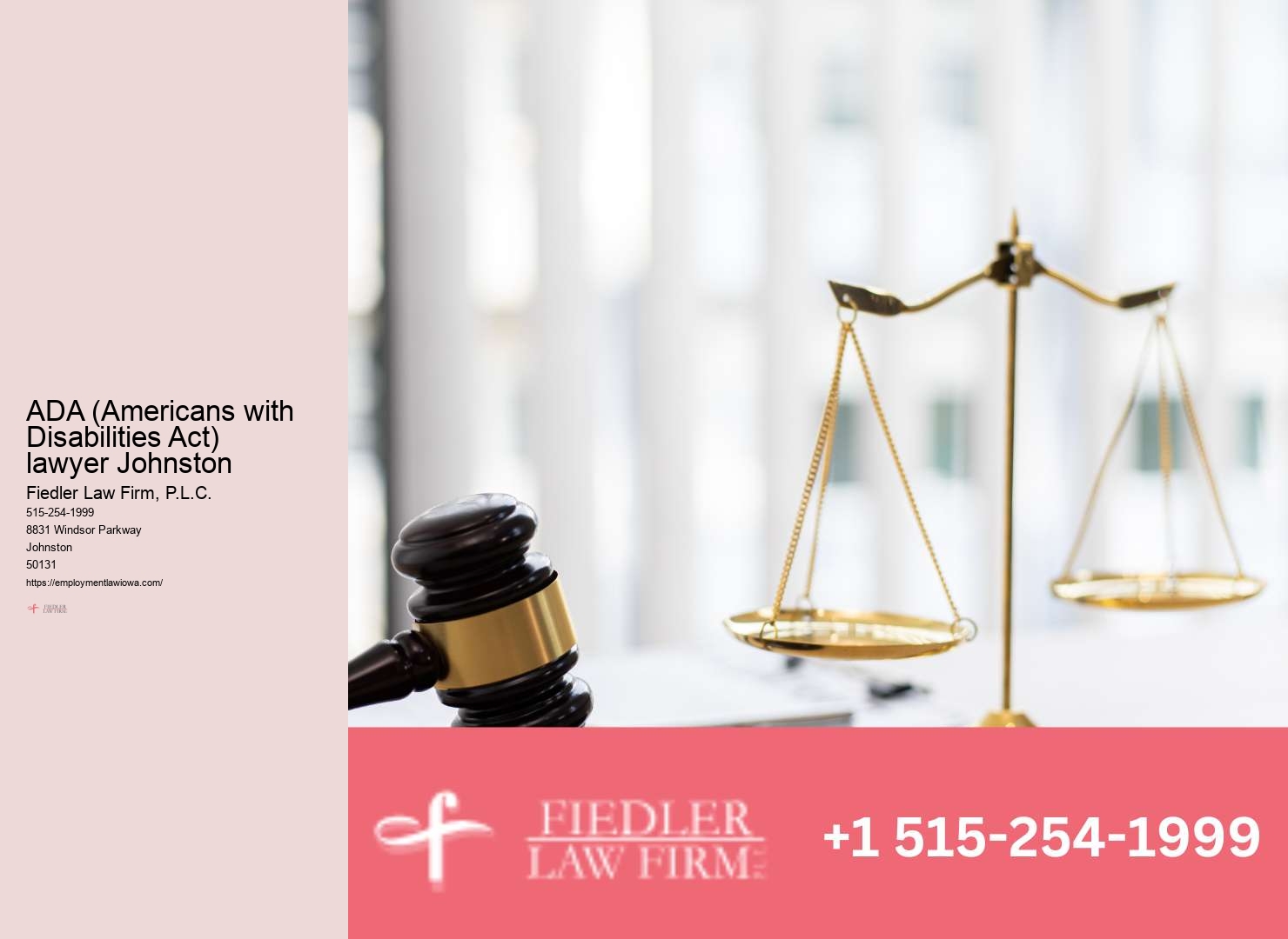 Professional Workplace Discrimination Attorney Johnston