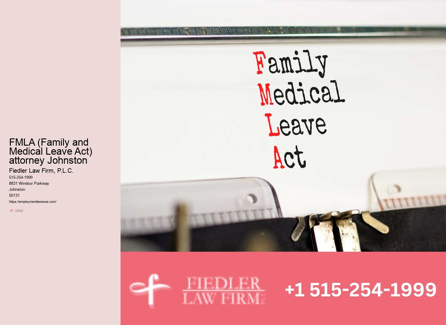 Employment Lawyer Johnston legal counsel services