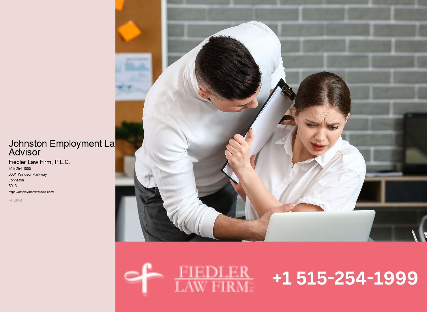 Employment Lawyer Johnston legal advocacy services