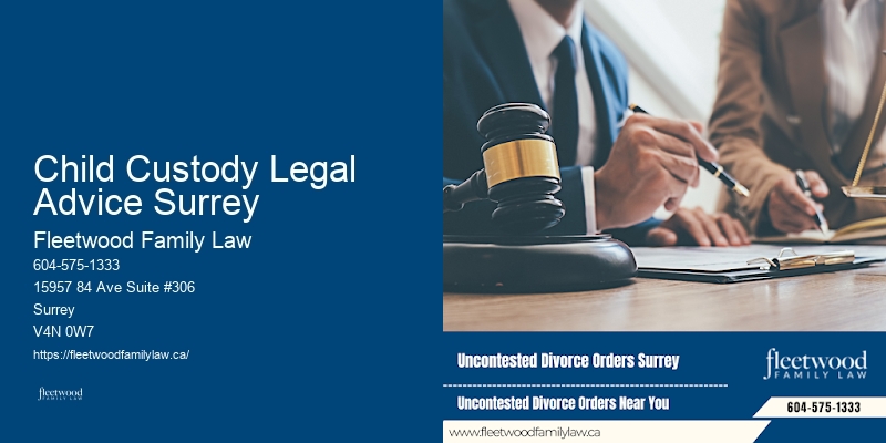 Child Custody Legal Advice Surrey Spousal Support Attorney