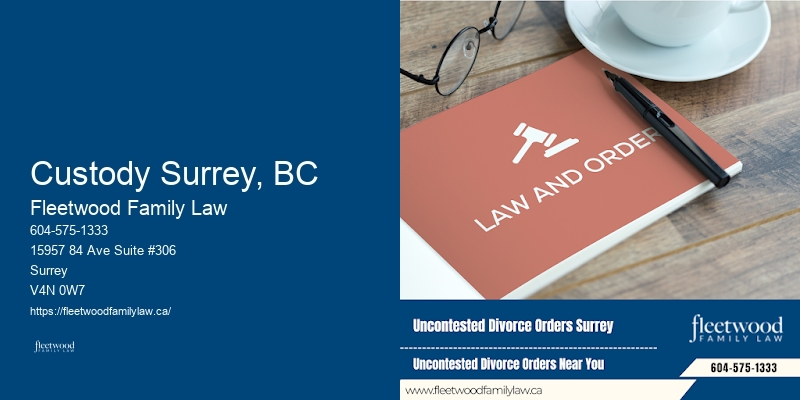 Custody Surrey, BC Divorce and Custody Attorney