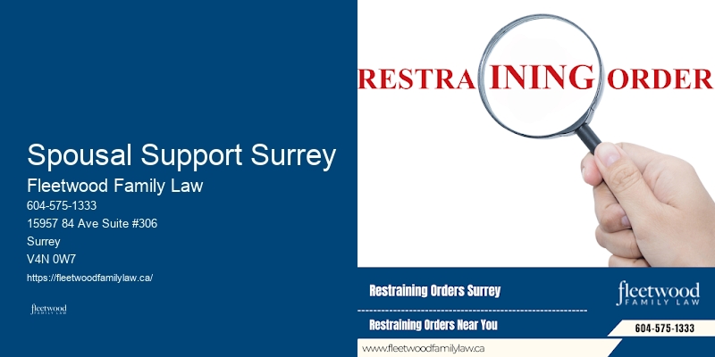 Spousal Support Surrey Child Custody Consultation