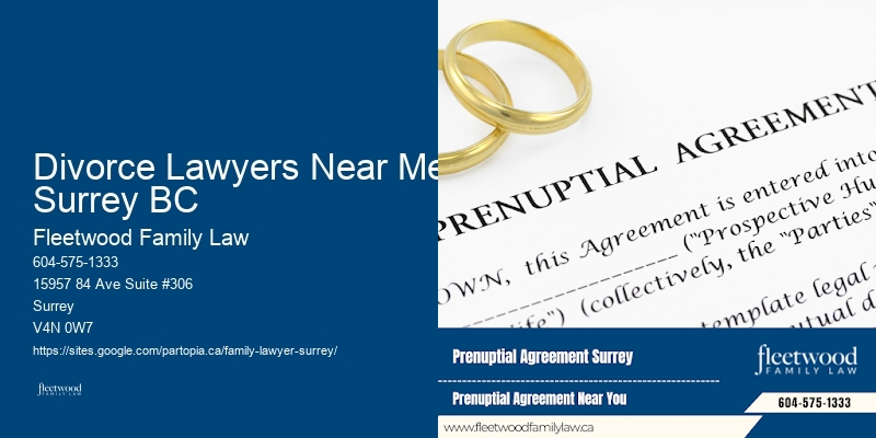 Spousal Support Divorce Lawyers Near Me Surrey BC