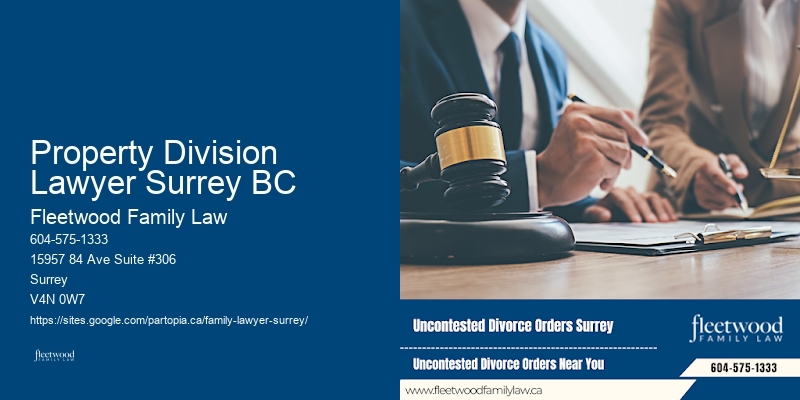 Property Division Lawyer Surrey BC Divorce & Family Law Consultation