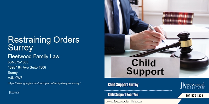 Restraining Orders Surrey Spousal Support Attorney