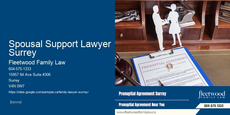 Spousal Support Lawyer Surrey BC Divorce Law Specialist