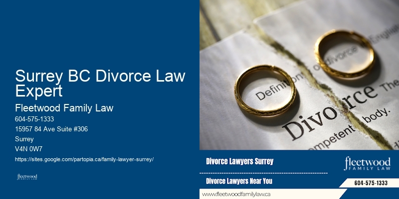 Surrey BC Divorce Law Expert BC Family Law Attorney Services