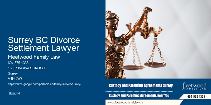 Surrey BC Divorce Settlement Lawyer Divorce and Custody Services