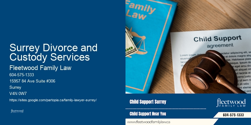 Child Support Lawyer Surrey Divorce and Custody Services, BC