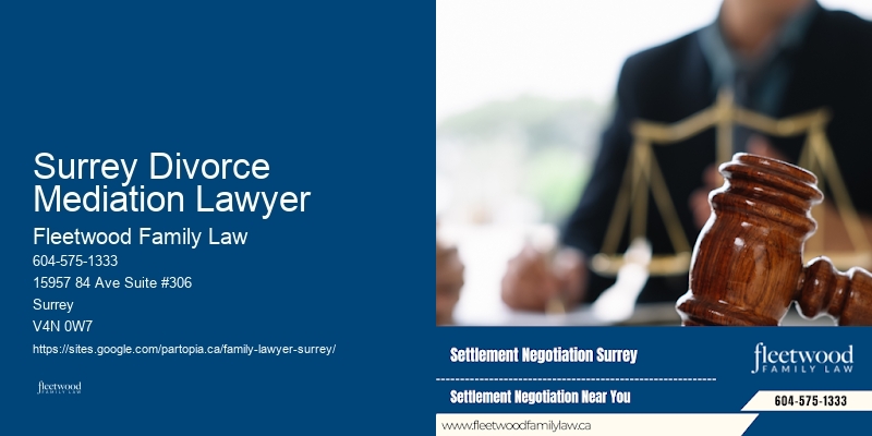 Spousal Support Surrey Divorce Mediation Lawyer BC