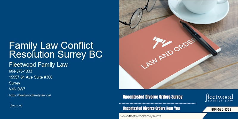 Family Law Conflict Resolution Surrey BC BC Divorce and Custody Lawyer