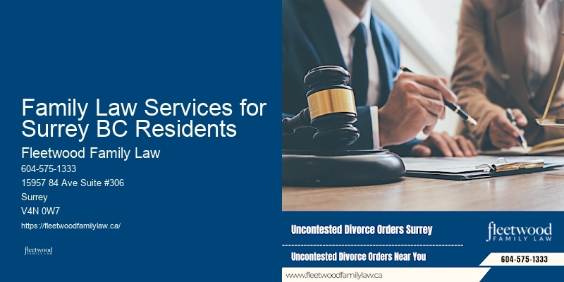 Family Law Services for Surrey BC Residents BC Marriage Agreement Lawyer