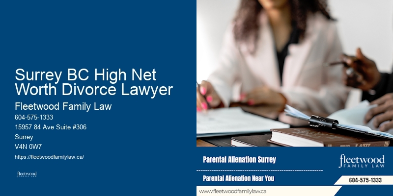 Divorce and family law consultations Surrey BC High Net Worth Divorce Lawyer
