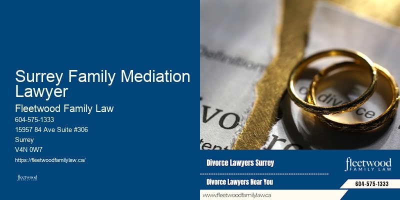 Divorce Lawyers for Mothers Surrey Family Mediation Lawyer BC