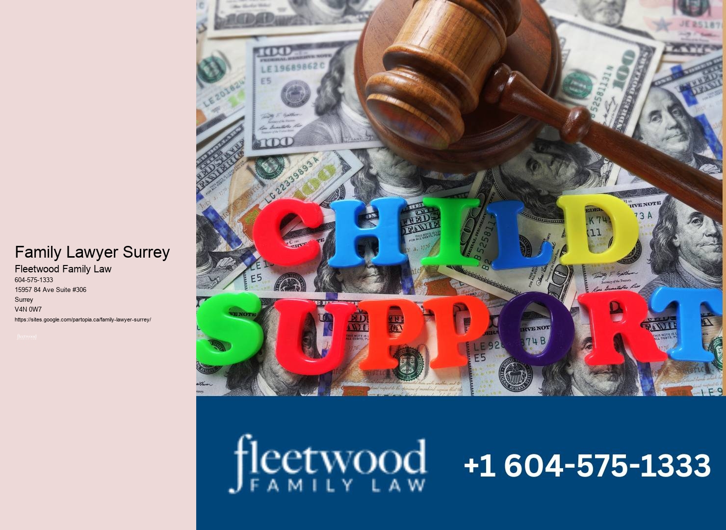 Child custody lawyer fees Surrey