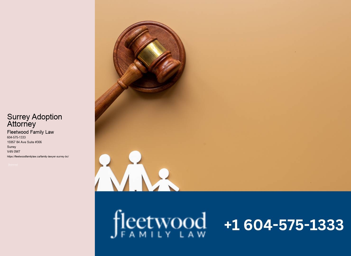 Surrey Adoption Attorney Child Support Assistance