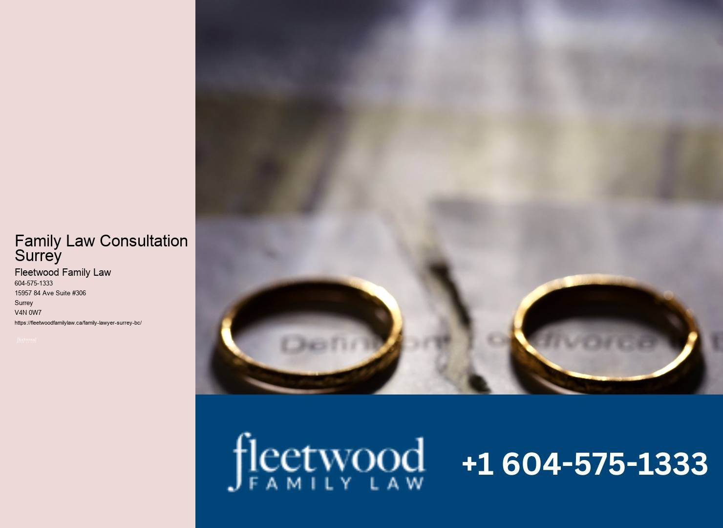 Family Law Consultation Surrey Divorce Legal Services