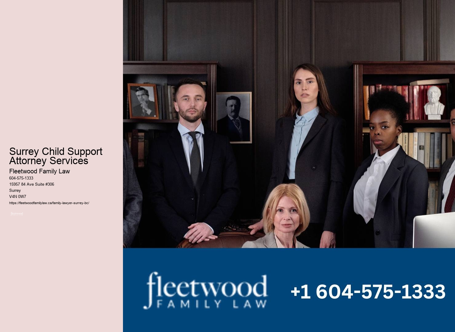 Surrey Child Support Attorney Services Spousal Support Lawyer