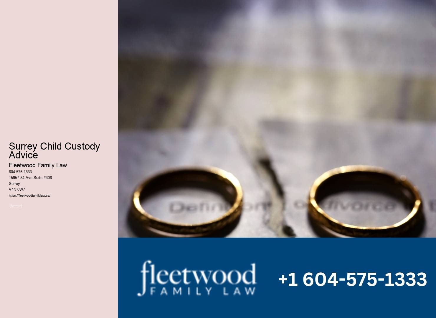 Expert Family Lawyer Surrey Child Custody Advice