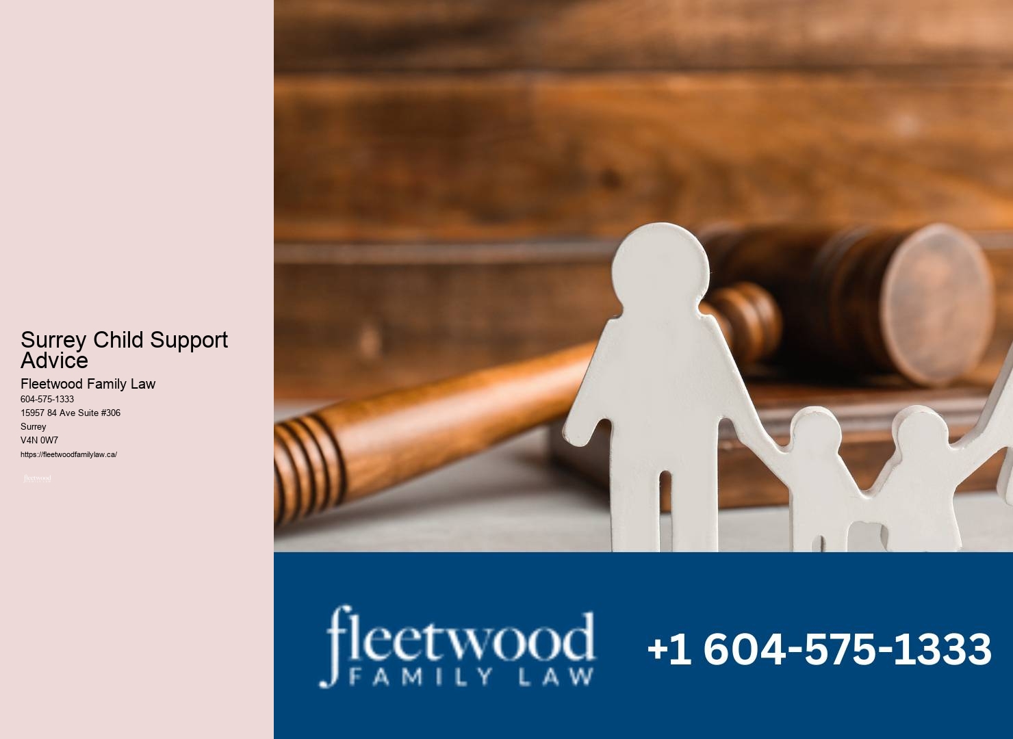 Surrey Child Support Advice Child Custody Advice