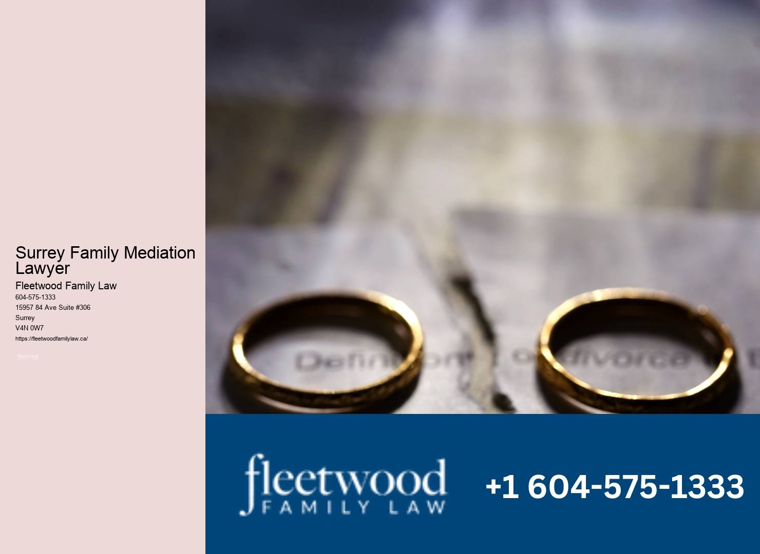 Reputable Surrey Family Mediation Lawyer Family Law Expert