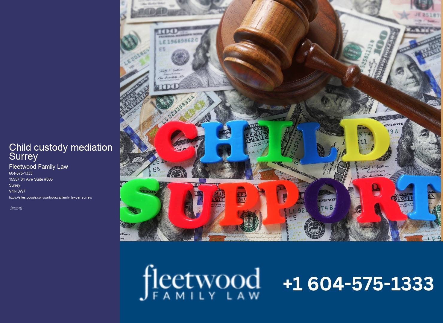 Family law practice near me Child custody mediation Surrey