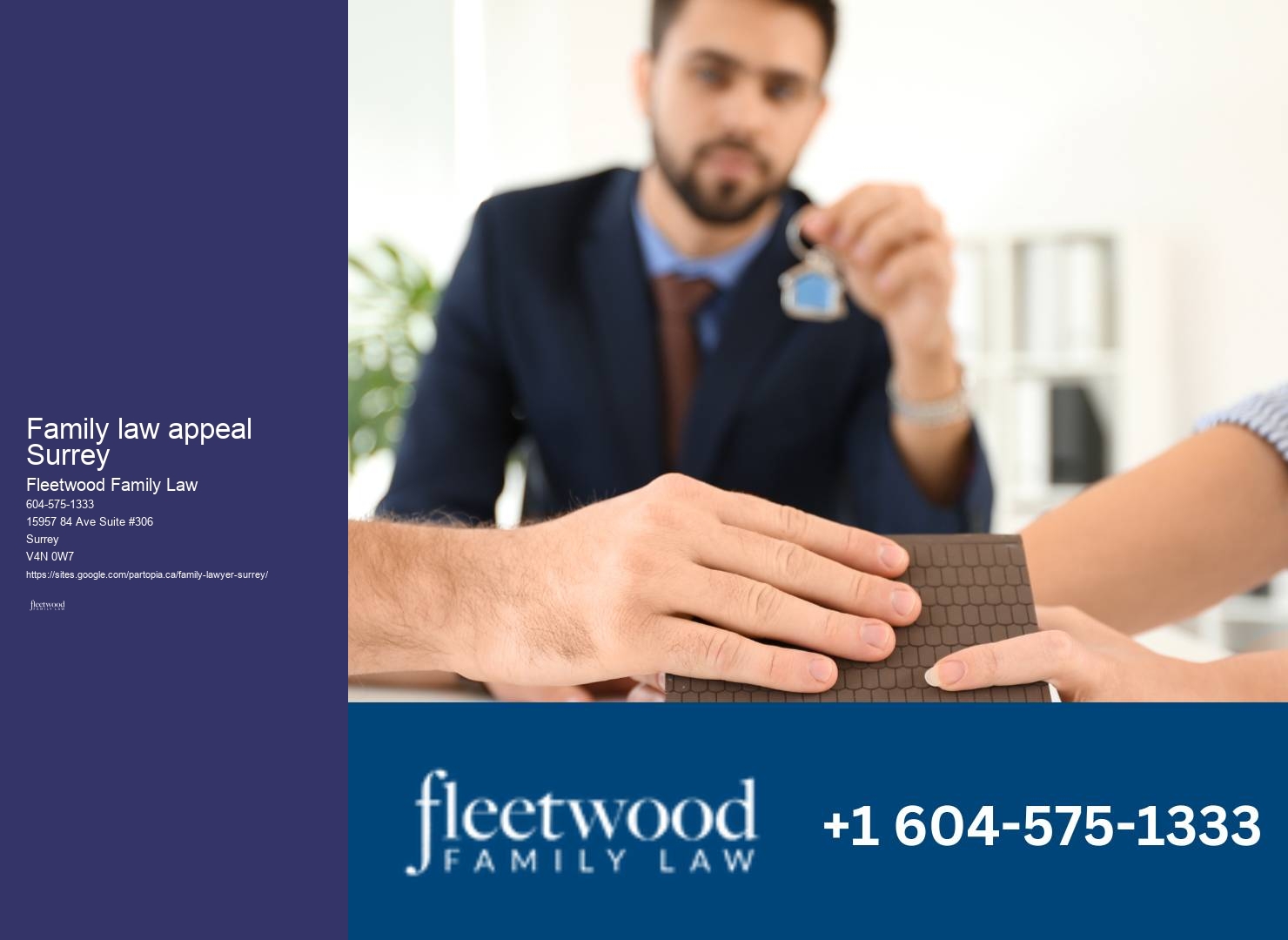 Family law appeal Surrey family law and child custody