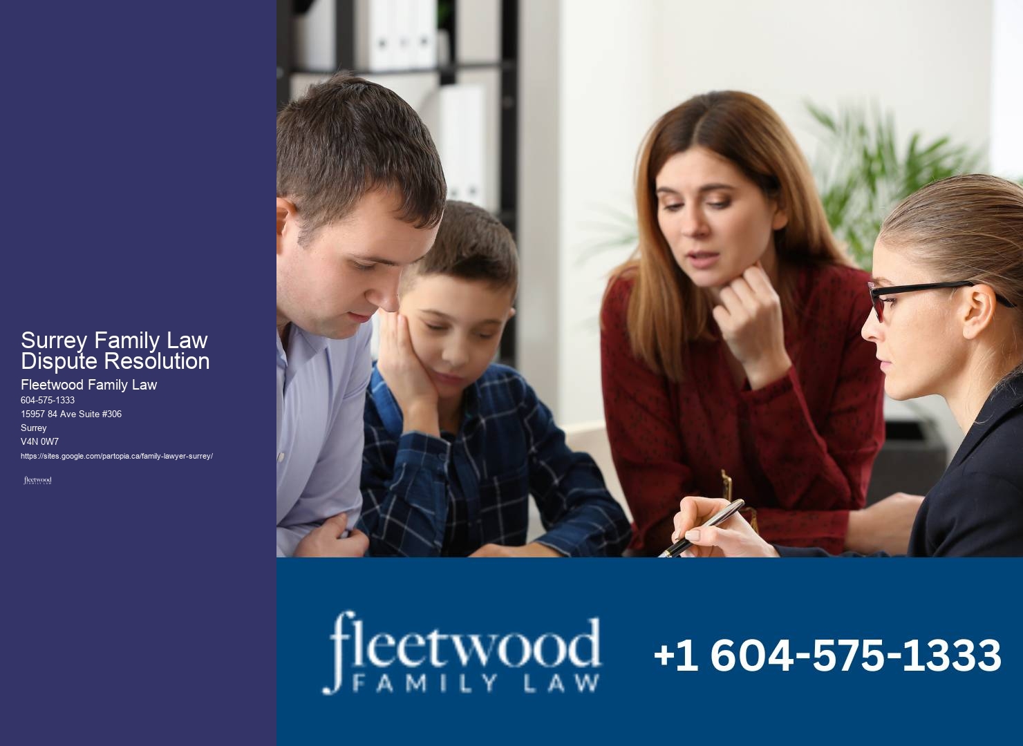 Experienced family law attorneys Surrey Family Law Dispute Resolution