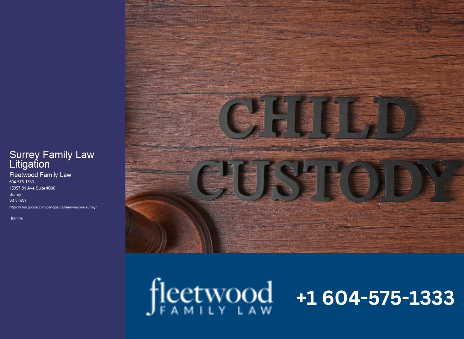 Surrey Family Law Litigation Property Division Legal Services