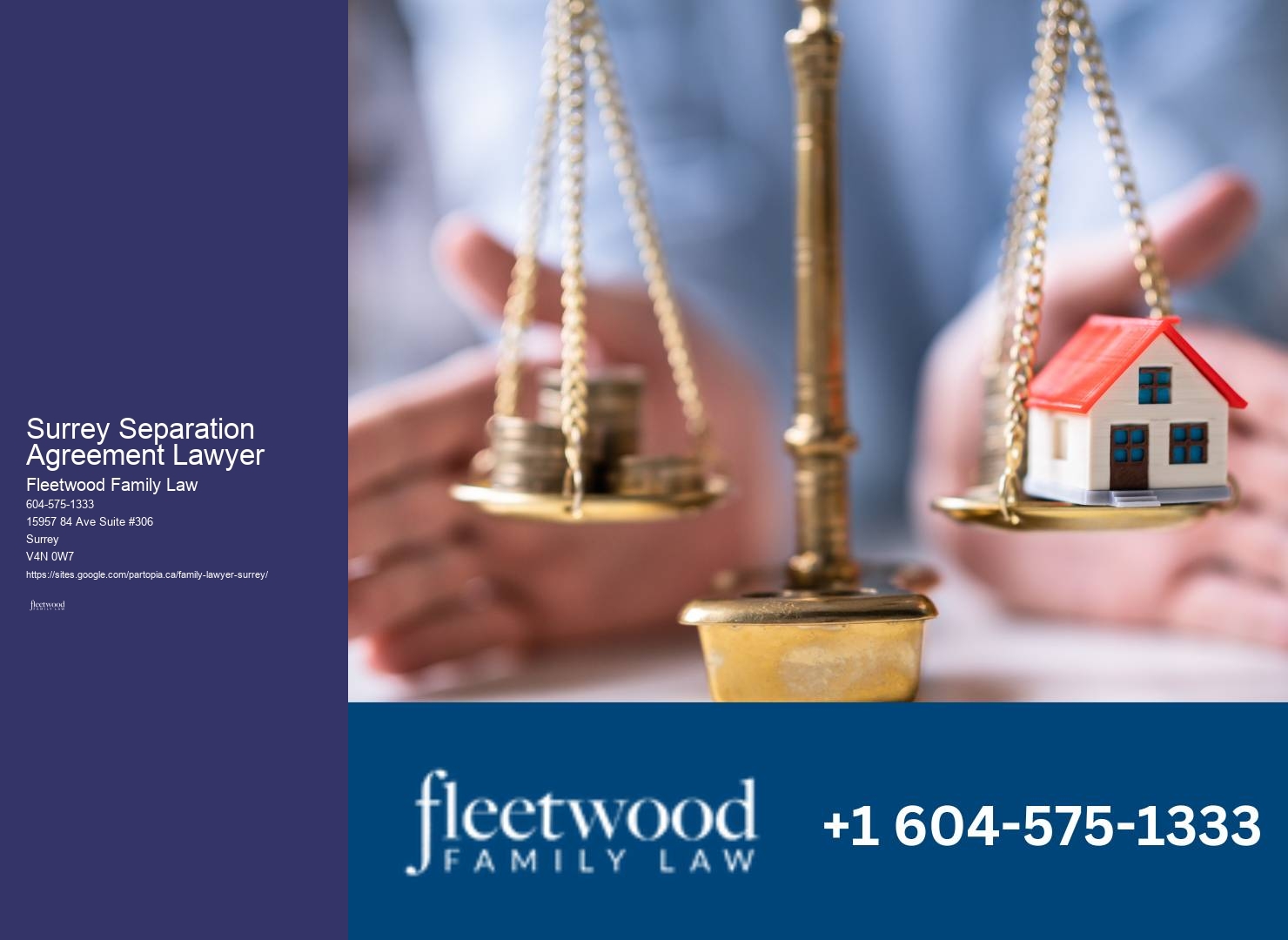 Surrey Separation Agreement Lawyer Family Law Attorney Services