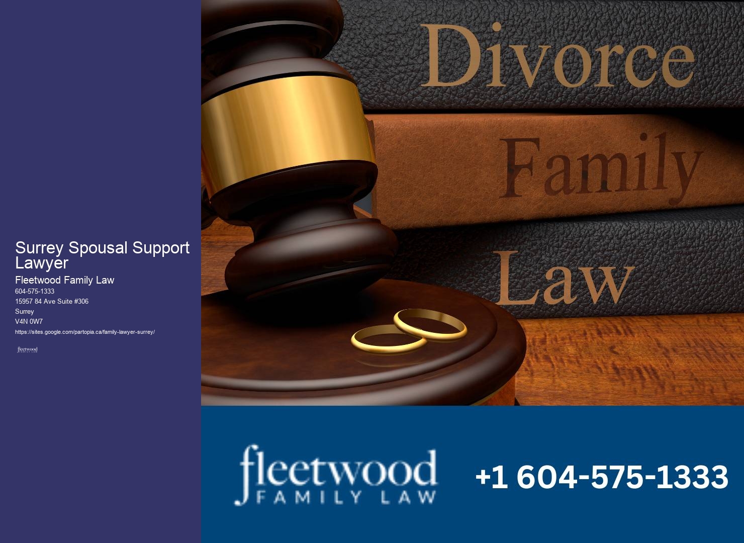 Uncontested Divorce Surrey Spousal Support Lawyer