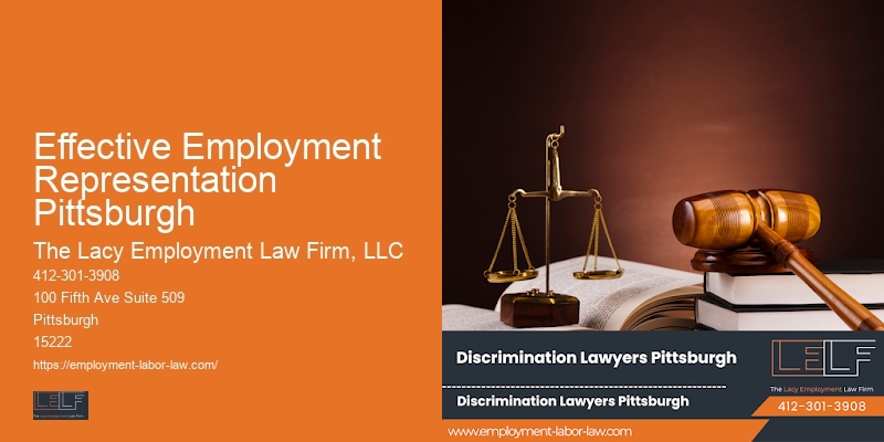 Effective Employment Representation Pittsburgh employment lawyer