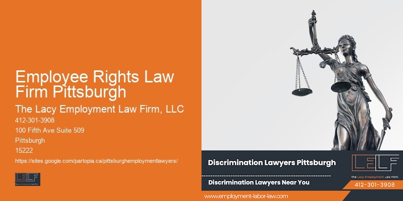 Wrongful termination attorney Employee Rights Law Firm Pittsburgh
