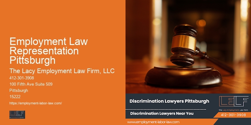 Employee rights lawyer Employment Law Representation Pittsburgh PA