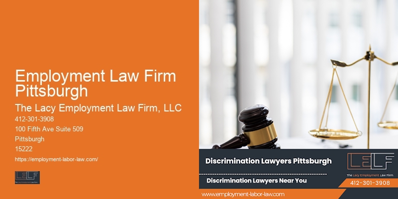 Discrimination Legal Counsel in Employment Law Firm Pittsburgh