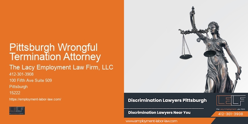 Pittsburgh Wrongful Termination Attorney unpaid wages lawyer