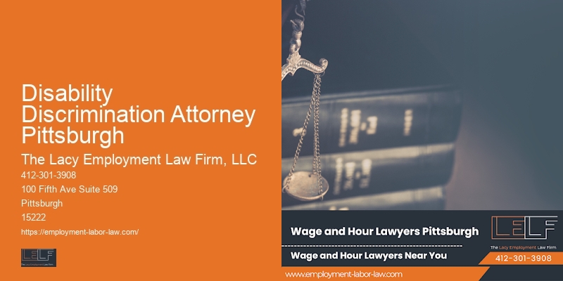 Disability Discrimination Attorney Pittsburgh Lawyer for Workplace Retaliation Issues