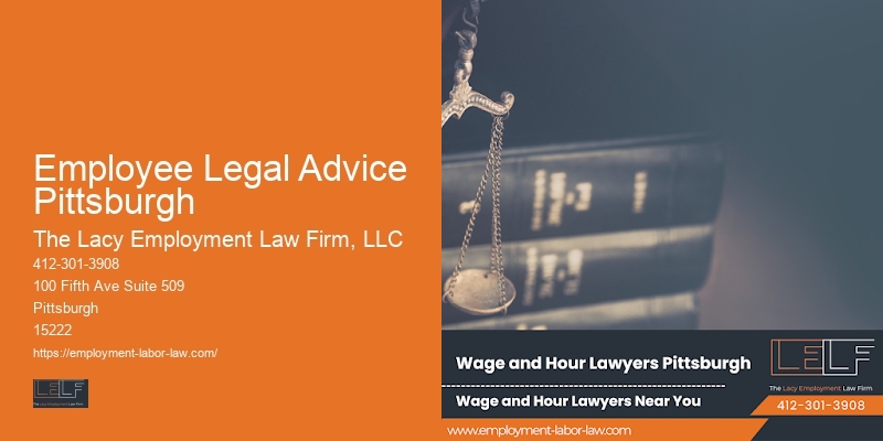 Employee rights lawyer Employee Legal Advice Pittsburgh PA