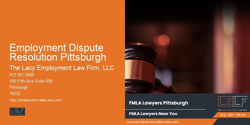 Employment Dispute Resolution Pittsburgh workplace retaliation expert attorney