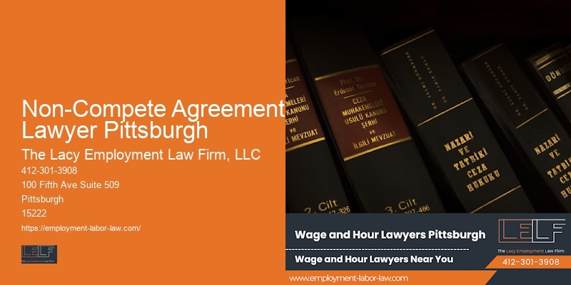 Non-Compete Agreement Lawyer Pittsburgh workplace rights consultation