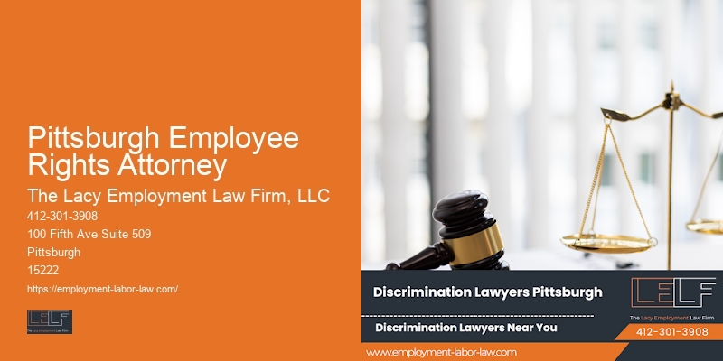Pittsburgh Employee Rights Attorney workplace discrimination attorney