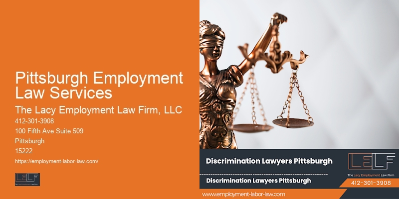 Employee Lawsuit Legal Services in Pittsburgh Employment Law Services