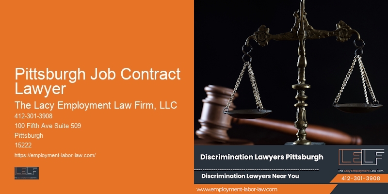 Legal Advocate for Employment Matters in Pittsburgh Job Contract Lawyer
