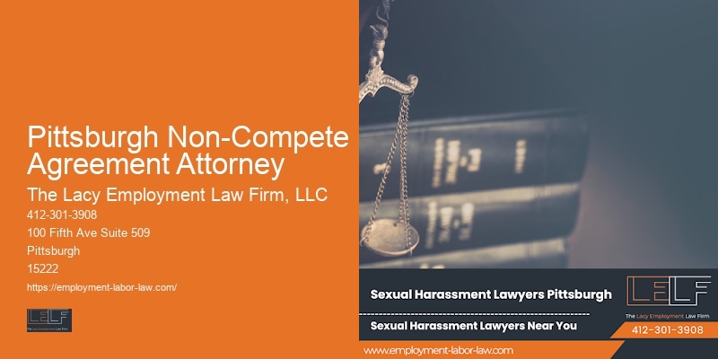 Sexual harassment lawyer Pittsburgh Non-Compete Agreement Attorney PA