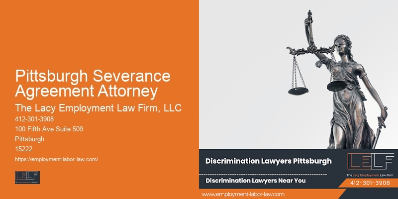 Pittsburgh Severance Agreement Attorney employment legal advisor