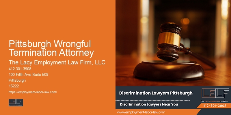 Pittsburgh Wrongful Termination Attorney employment litigation lawyer