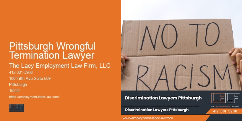 Pittsburgh Wrongful Termination Lawyer Workplace Discrimination Law Firm
