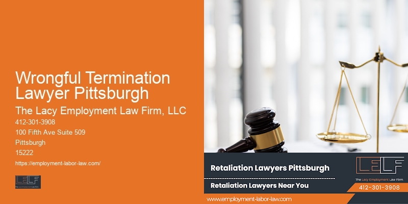 Wrongful Termination Lawyer Pittsburgh Employment Law Cases