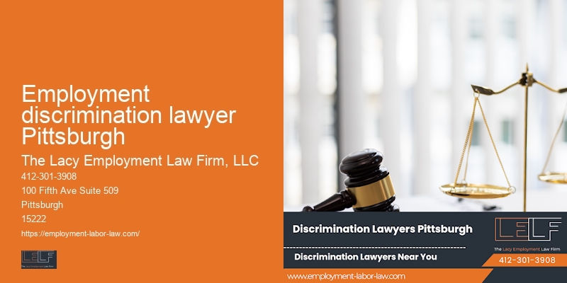 Disability Discrimination Legal Services in Employment discrimination lawyer Pittsburgh