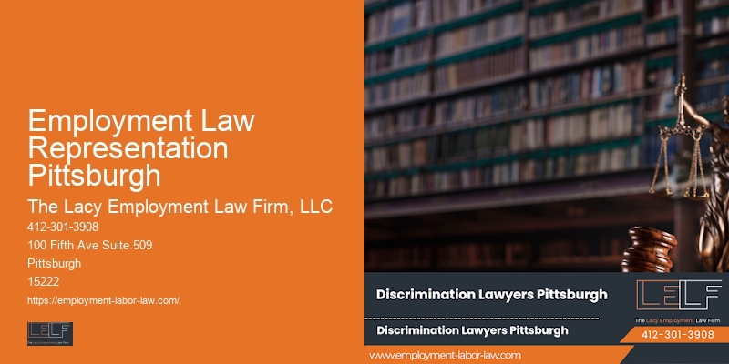 Employee rights attorney Employment Law Representation Pittsburgh PA